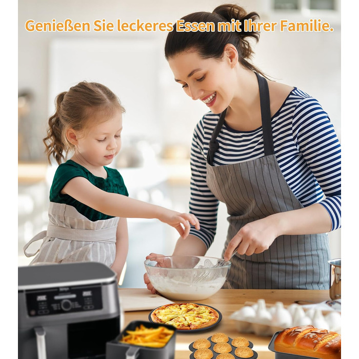 Аксесуари для фритюрниці, 12 шт. Аксесуари для фритюрниці Dual 2024 для фритюрниці Ninja Air Fryer AF500EU, AF400EU, AF300EU, Innsky, Princess, Emerio Аксесуари для решіток аерофритюрниці та пляшки з розпилювачем олії 9.5-10.4 л