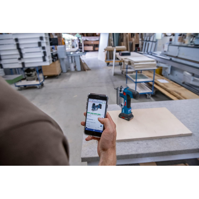 Акумуляторний лобзик Bosch Professional 18V System GST 18V-155 SC (у формі бруса, акумулятори та зарядний пристрій не входять до к