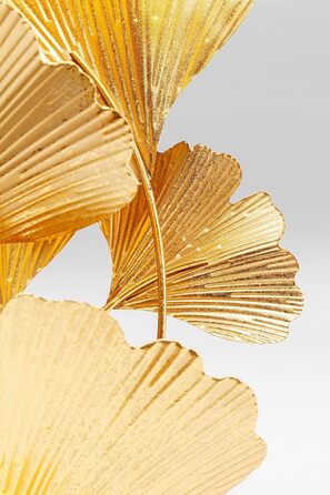Настільна лампа Kare Design Flores Gold у формі листя гінкго, сталевий каркас, декоративний світильник для спальні або робочого столу, без лампочки, 62x30x30 см (В/Ш/Г)