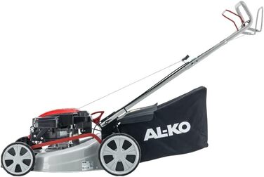 Бензинова газонокосарка AL-KO Easy 4.60 SP-S (ширина зрізу 46 см, потужність двигуна 2,0 кВт, центральне регулювання висоти зрізу, міцний корпус з листової сталі, з заднім приводом, для газонів площею до 1400 м)