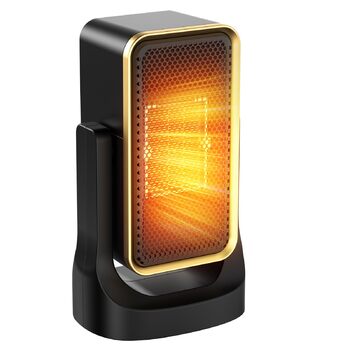 Енергозберігаючий, тихий вентилятор-обігрівач Ninonly для ванної кімнати з термостатом, регулювання напрямку нагріву 45, швидкий нагрів, надтихий керамічний обігрівач PTC для офісу, дому, кімнати