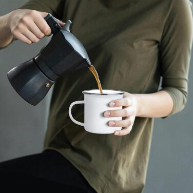 Частинний сублімаційний пустий емальований кухоль, кемпінг, кава, подорожі, металеві кухлі зі срібним обідком для теплопередачі, подарунок &quotзроби сам&quot, білий, 340 мл, 24-