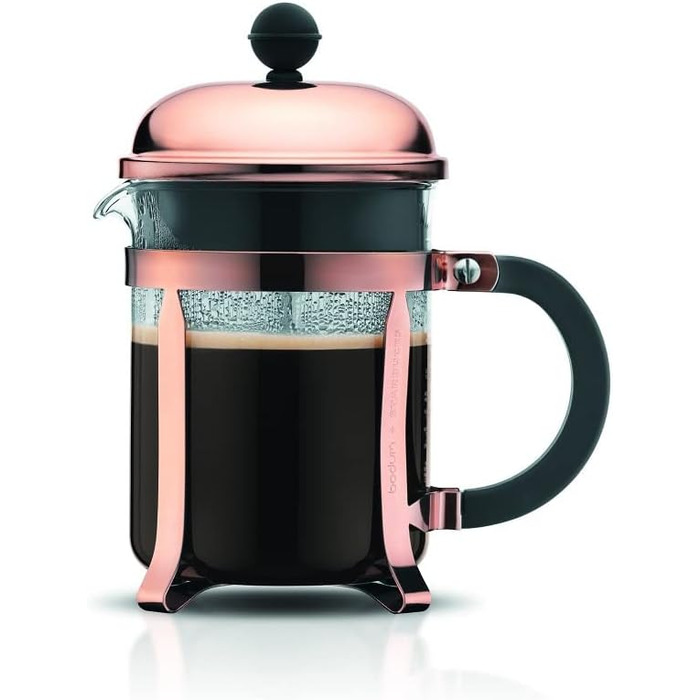 Кавоварка Bodum 1924-18 CHAMBORD на 4 чашки, 0,5 л, насичена мідь