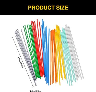 300 Pieces 3D Pen Filament, 2.5mm 3D Printing Pen Filament Pack, Filapen Refill Pack, 300 Pieces 3D Pen Filament, 2.5mm 3D Printing Pen Filament Pack, Filapen Refill Pack