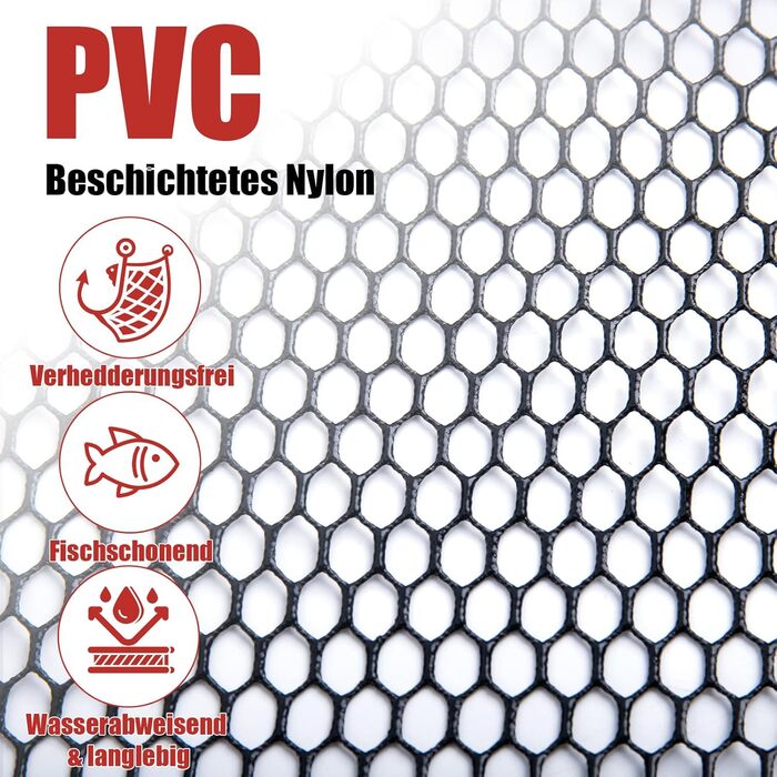 Телескопічна рибальська сітка Goture з плаваючою конструкцією NBR, складний підсак з гумованою ПВХ сіткою, висувна ручка 42,5-112 см для форелі, окуня, щуки, червоної