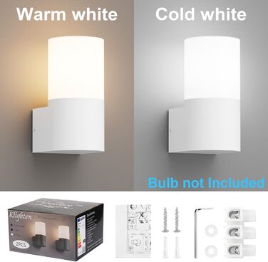 Зовнішні настінні світильники E27 розетка зовнішнє освітлення, настінні світильники зовнішнє/внутрішнє, зовнішнє світло IP65, алюм