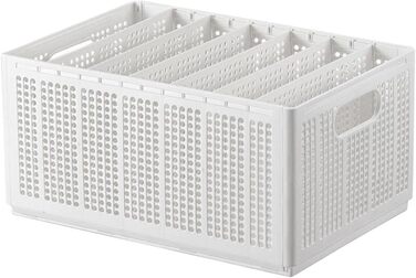 Коробка для зберігання штанів SIXRUN, розділена коробка для зберігання одягу, органайзер для шафи, ефективне сортування одягу для спальні, гардероб, складний органайзер для шафи (великий 7)