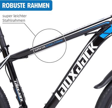 Гірський велосипед, колеса 26&quot та 27,5&quot, MTB з дисковими гальмами, 21 швидкість, підходить для чоловіків та жінок, синій - 26&quot