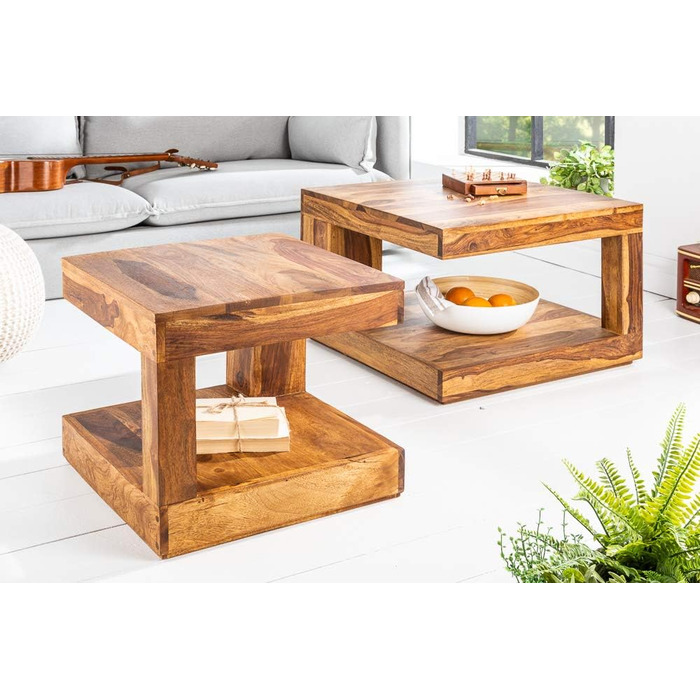 Журнальний столик з масиву твердої деревини Гігантський стіл з оздобленням з каменю шишам Дерев&39яний стіл Приставний столик Вітальня