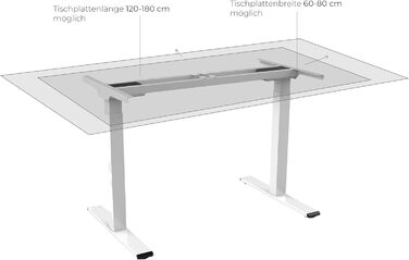 Стіл Better Home FlexiDesk DM1 з регульованою висотою Каркас столу з двома двигунами Функція пам&39яті Вантажопідйомність 100 кг 4 програмовані рівні