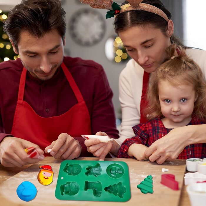 Силіконова форма з 2 елементів для випічки різдвяних тістечок Mein HERZ