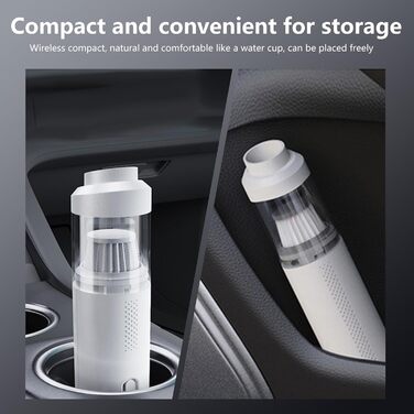 Акумулятор для ручного пилососа KEVIAN, ручний пилосос 12000Pa акумуляторний з швидкою зарядкою USB-C, автомобільний пилосос 2 в 1