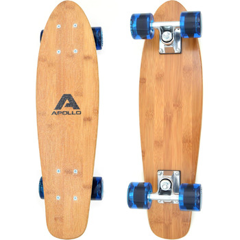 Міні-скейтборд Apollo Fancy Vintage Cruiser 22.5" дерев'яна дека класичний синій пенні-борд для дітей від 8 років повний комплект з LED колесами або без вінтажний міні-круїзер оригінал Німеччина 2025