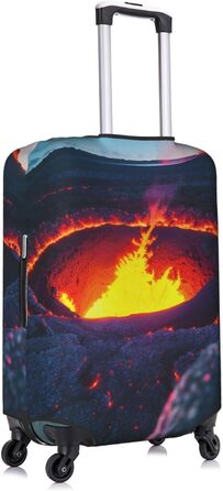 Чохол для валізи Kilauea з прихованою блискавкою, дизайн вулканічний принт, практичний, еластичний, машинне прання, для валіз, Білий/Пишний сад, X-Large Білий/Пишний сад XL