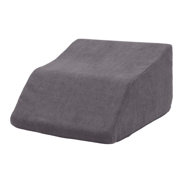 Подушка для підняття ніг, клин для ніг, опора для ніг ергономічна, ортопедично підтримуюча хвилеподібна форма, для важких ніг пінопластова подушка для ніг (1 60 x 45 x 34 см, сіра)