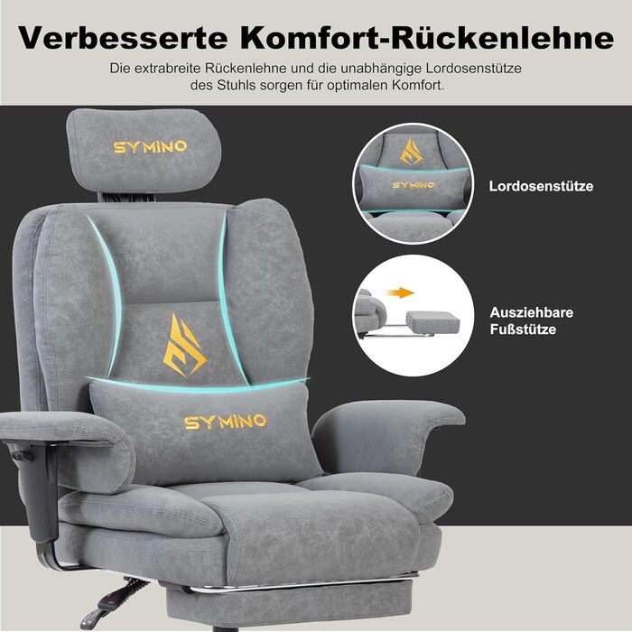 Ігрове крісло Symino у вінтажному стилі