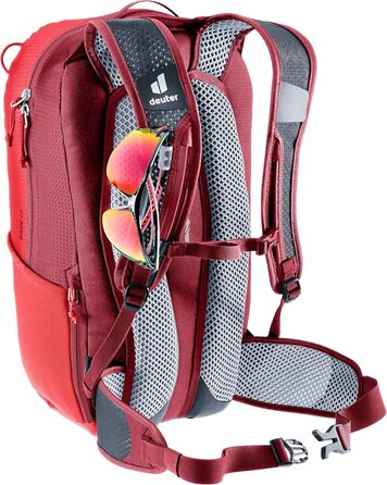 Велосипедний рюкзак Deuter Race 16, вишня-масала, 16 л, з системою Airstripes