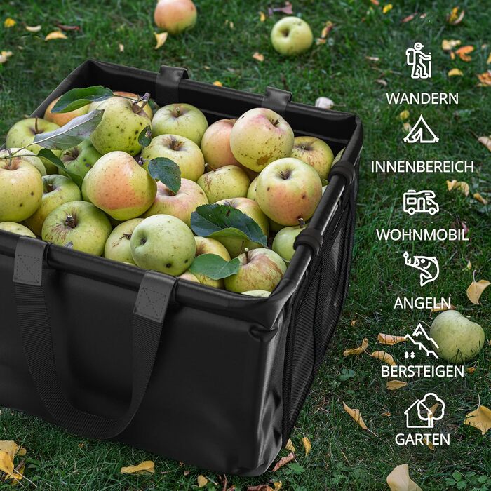 Складана миска для миття посуду EVOCAMP 20 л, водонепроникна складна миска для кемпінгу - складна кемпінгова мийка - підходить для подорожей, риболовлі, миття посуду, охолоджувач для напоїв на свіжому повітрі, охолоджувач для пива для саду