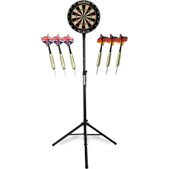 Дартс із мішенню та регульованою стійкою, чорний DBS-1715 BullsEye Pro Stagecaptain