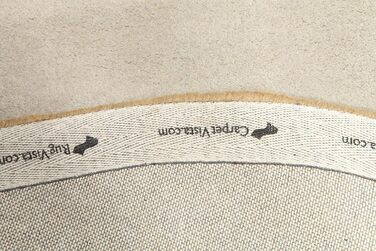 Камені ручної роботи, Килим, Середній ворс, 150 см, Круглий, Сучасний, Шерсть, Передпокій, Спальня, Кухня, Вітальня, Коричневий, К