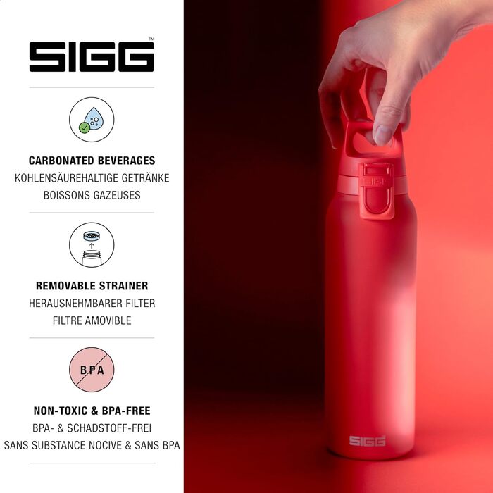 Ізольована пляшка для води - Термос для гарячої та холодної води One - З заварювачем для чаю - Герметична - Без BPA - Нержавіюча сталь 18/8 - 0,55 л Scarlet H&C ONE Light 0,55 л