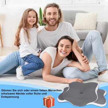 Подушка з піни з ефектом пам&39яті, ергономічна подушка з автоматичною пружинною фіксацією, ортопедична подушка для полегшення болю в шиї з піною з ефектом пам&39яті для сну на боці, спині та животі