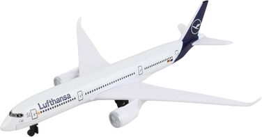 Одномісний літак Herpa Aviation Lufthansa Airbus A350, мала масштабна модель літака, іграшкова мініатюрна модель з пластику та металу - для дітей віком від 3 років