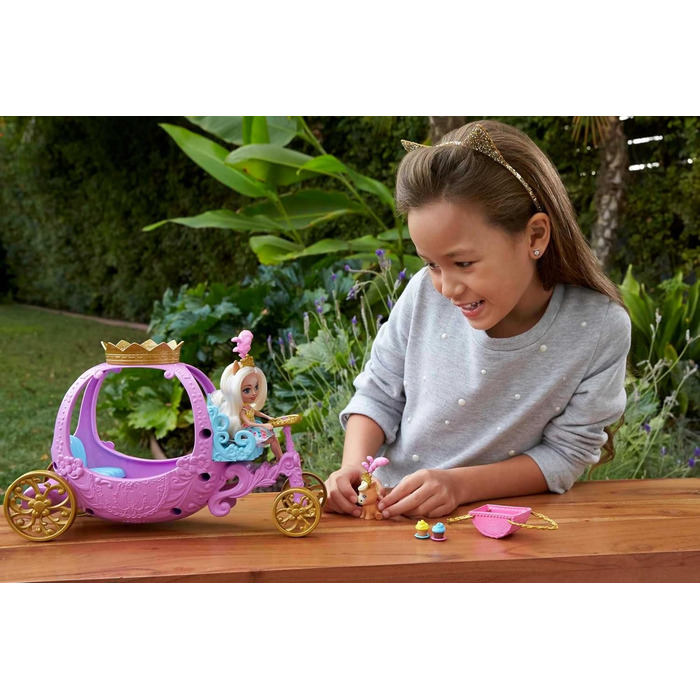 Ігровий набір Каталка для принцес (20,5 см), з колекції Royals, лялька поні Peola та фігурка тварини, 7 аксесуарів, чудовий подару