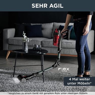 Акумуляторний пилосос з аксесуарами для шерсті домашніх тварин, гнучке з'єднання, до 150 Вт і 45 хв роботи від акумулятора, RH98A8