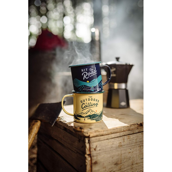 Емальована кружка Gentlemen&39s Hardware GEN322, велосипедна, темно-синя