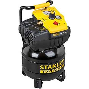 Повітряний компресор Stanley Fatmax FMXCM0021E - TAB 200/10/24V - 24L/10Bar - Європейський швидкознімний - Безмасляний компресор -
