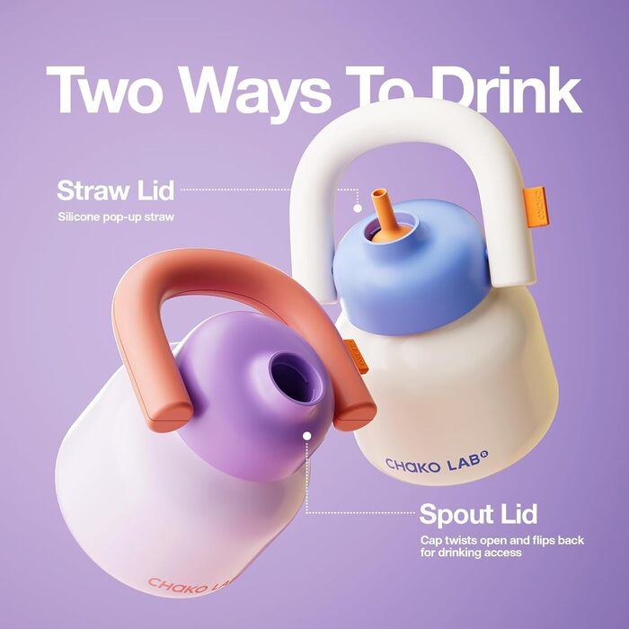 Ізольована пляшка для води з соломинкою, ручкою, соломинкою та гвинтовою кришкою, 940 мл, з нержавіючої сталі для фітнесу та спорт