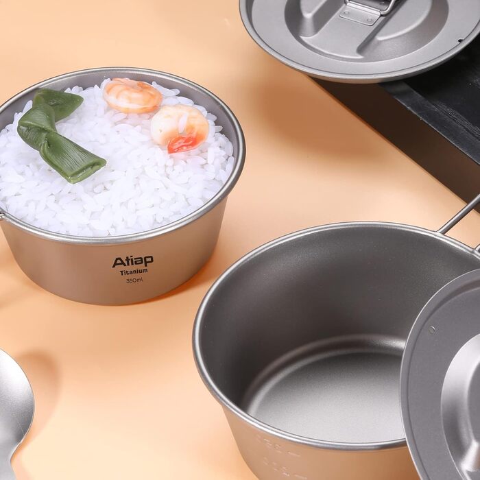 Чаша Sierra Cup Bowl, горщик, титанова чаша, посуд, 350 мл, 520 мл, для активного відпочинку, кемпінгу, походів, пікніка, барбекю (350 мл) 0,4 літра