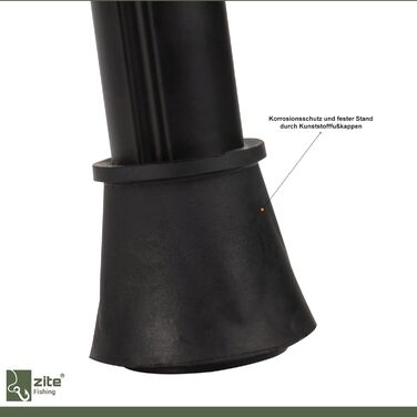 Рибальський наметовий стіл Zite - Наметовий стіл з сумкою для перенесення для коропових рибалок, кемпінгу тощо - Складаний та регульований по висоті стіл для бойлів - Складаний рибальський стіл