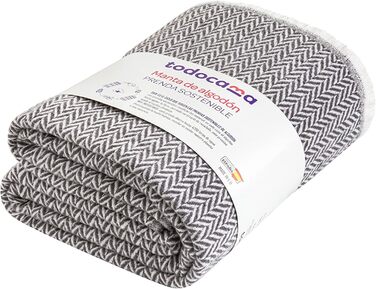 Ковдра Todocama Extra Soft Cotton, Four Seasons, Багатоцільове покривало, Покривало для дивана, Чохол для кушетки, Покривало для дивана (Темно-сірий), PRCMAMSGROS, 120 x 180 см 120 x 180 см Темно-сірий