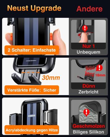 Справжній військовий клас Автомобільний тримач для мобільних телефонів Краща присоска і NEUST Ver. CTVK61 4 в 1 тримач для мобільн