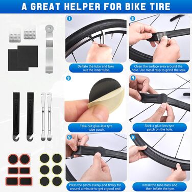 Набір для ремонту велосипедів Ninonly, 38-елементний