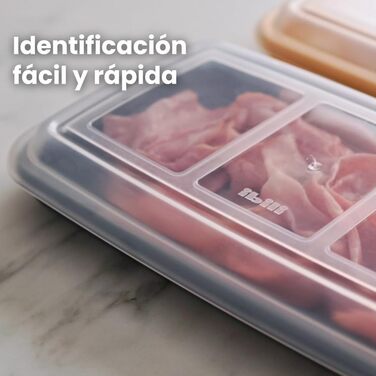 Набір із 4 кришок для ковбас та делікатесів, 4 кришки розміром 24,8 x 14,4 x 3,3 см кожна, пластик без бісфенолу А, багаторазові, жовтий червоний зелений синій, різні кольори