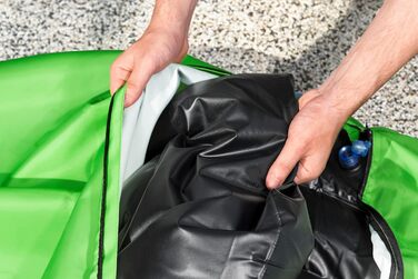 Надувний матрац для домашніх тварин Bestway Paw Print, 142 x 95 x 17 см, вантажопідйомність 45 кг, міцний ПВХ, знімний тканинний чохол, запобіжний клапан, латка для ремонту в комплекті