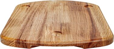 Розсувна дошка MB Manufaktura Barel для Thermomix TM6 TM5 Дошка для Thermomix виготовлена з деревини дуба без зусиль переміщення без пошкодження ваг - стійка підставка за рахунок гасіння вібрації Преміум - Дуб