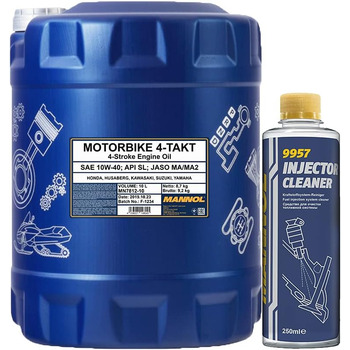 Л, MANNOL 7812 Мотоцикл 4-тактний MA2 Injector Cleaner - Бензинова присадка 250мл, 10