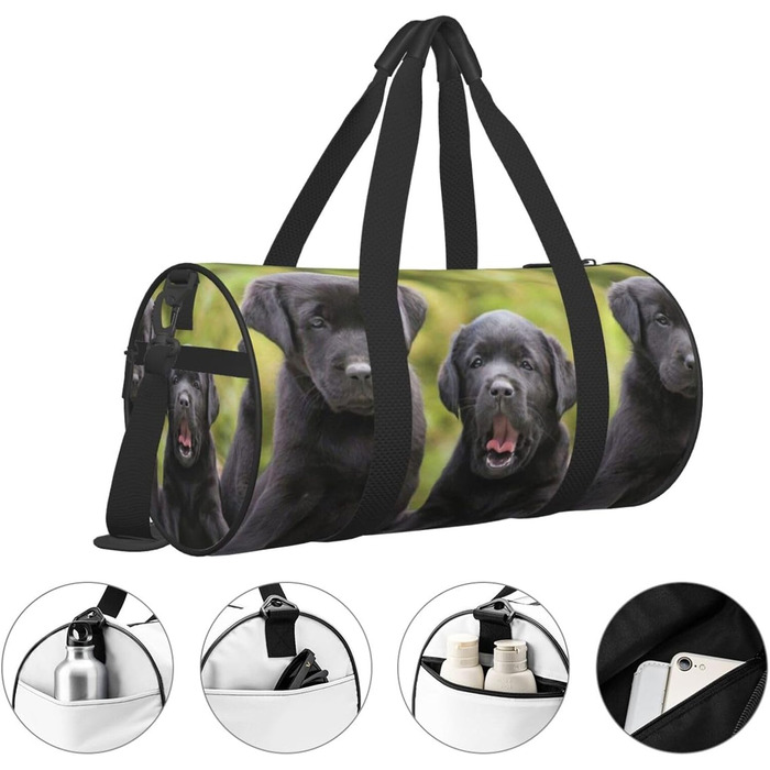 Велика дорожня сумка Гавайська Пальма Легка та міцна Ідеальний подарунок для походів, відпусток, ділових поїздок та іншого, Лабрадор Ретрівер, Універсальний розмір