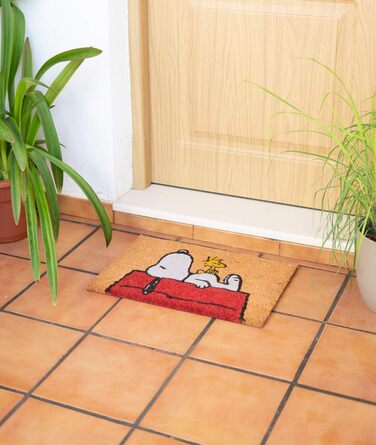 Килимок Grupo Erik Coconut Mat для дверей Peanuts Snoopy Килимок для вловлювання бруду 40x60 см - Peanuts Snoopy Подарунки Мерч