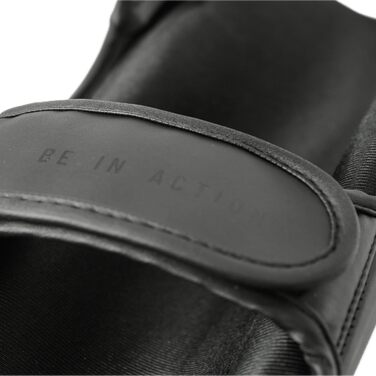 Щитки для гомілок MADGON з ідеальною посадкою та товстою підкладкою - Захист гомілок для бойових мистецтв, MMA, кікбоксингу, муай-тай Чорний/Чорний M