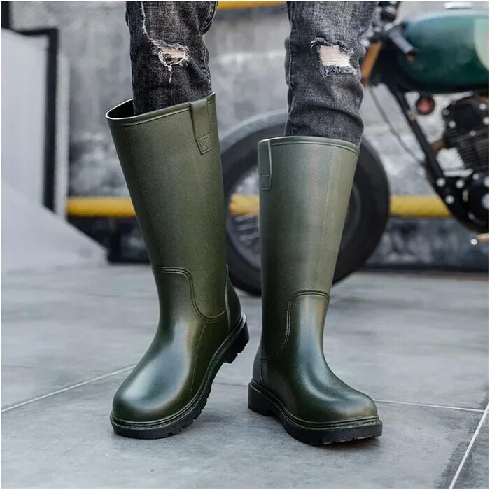 Чоловічі гумові чоботи, черевики для активного відпочинку, гумові чоботи для чоловіків, нековзні, зручні, водонепроникні, фіолетові, розмір 42 EU