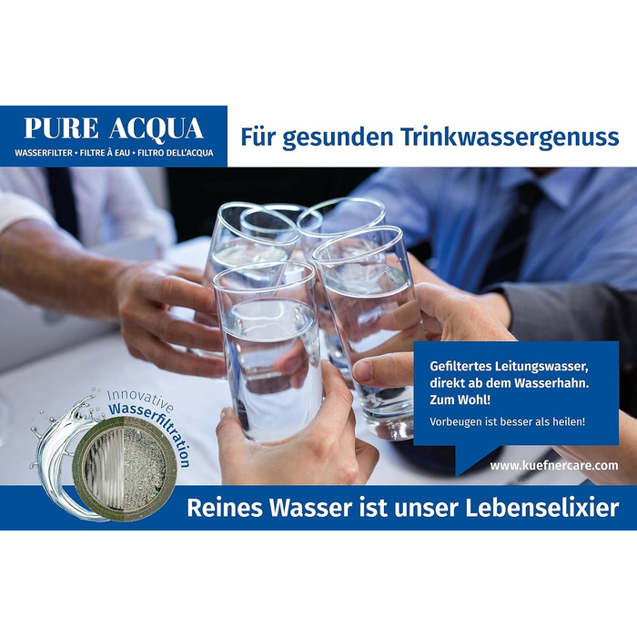 Фільтр для води Kfner Care PURE ACQUA, 2 шт. - підходить для аератора M 22 / M 24 - для чистої води з-під крана