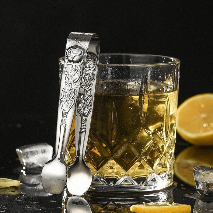 Щипці для льоду з нержавіючої сталі 2 шт. и, рельєфні щипці для цукерок, кондитерські щипці, сервірувальні щипці для їжі, солодощі