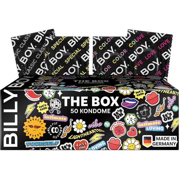 Презервативи BILLY BOY The Box, мікс 50 шт