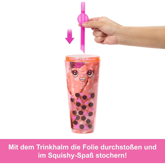 Лялька та аксесуари серії Barbie Pop Reveal Bubble Tea, модна лялька з ароматним манго-мочі з домашнім улюбленцем, 8 сюрпризів, вк