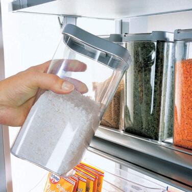 Система контейнерів для зберігання SO-TECH, комплект контейнерів для зберігання DISPENSA/Аксесуари для високої шафи Nobilia, висувна аптечна шафа, комплект із 4 контейнерів для зберігання